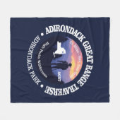 Adirondack素晴らしの範囲トレイル(rd2) フリースブランケット (正面(横))