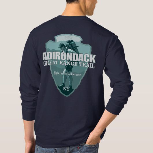 Adirondack素晴らし範囲トレイル(矢印T) Tシャツ (裏面)