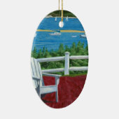Adirondack Chair Painting セラミックオーナメント (右)