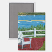 Adirondack Chair Painting マグネット (正面/裏面)