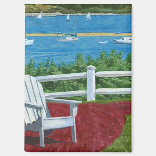 Adirondack Chair Painting マグネット (正面)
