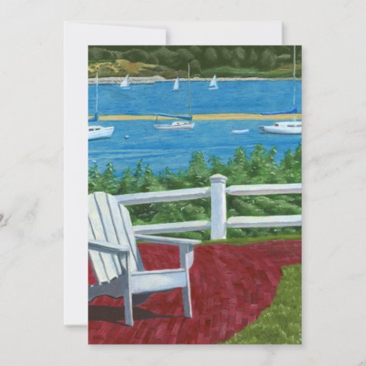 Adirondack Chair Painting 招待状 (正面)