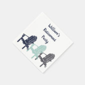Adirondack Chairs Custom Message Party スタンダードカクテルナプキン (角)