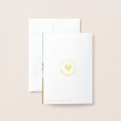 Adirondack Chairs Mini Holiday Greeting with photo 箔カード (裏面封筒付き)