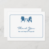 Adirondack Chairs Thank You サンキューカード (正面/裏面)