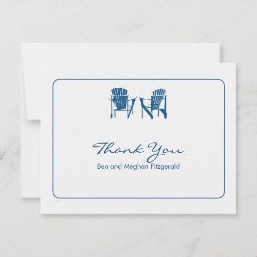 Adirondack Chairs Thank You サンキューカード (正面)
