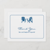 Adirondack Chairs Thank You サンキューカード (正面/裏面)
