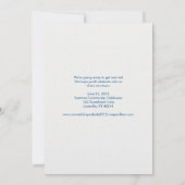 Adirondack Chairs Wedding Announcement 招待状 (裏面)