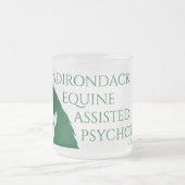 Adirondack EAPロゴ付きすりガラス製マグ フロストグラスマグカップ (中央)