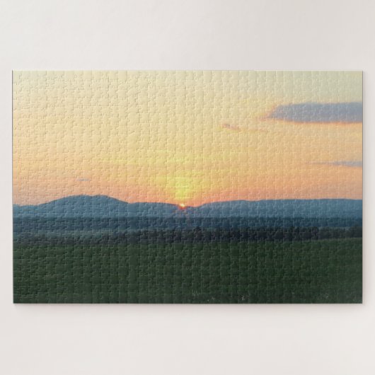 Adirondack Mountain Sunset Jigsaw Puzzle ジグソーパズル (横)