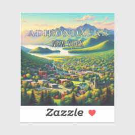 Adirondack Mountains New York 3インチビニールステッカー シール