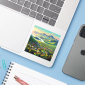 Adirondack Mountains New York 3インチビニールステッカー シール (ノートパソコンとiPhone)