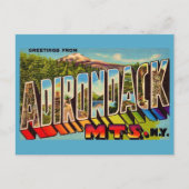 Adirondack Mountains Vintage Postcard ポストカード (正面)