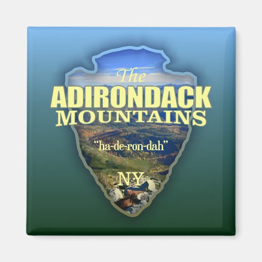 Adirondack Mtns （矢印） マグネット (正面)