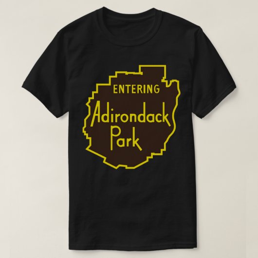 Adirondack Parkサインに入る Tシャツ (デザイン正面)