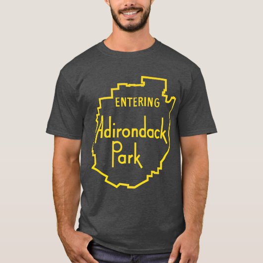 Adirondack Park Sign Adirondacksに入る Tシャツ (正面)
