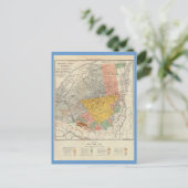 Adirondack Survey Sketch - Verplanck Colvinマップ ポストカード (スタンド正面)