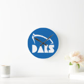 Adirondacksの氷の登山 ラウンド壁時計 (ホーム)