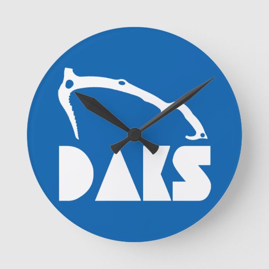 Adirondacksの氷の登山 ラウンド壁時計 (正面)