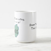 Adirondacksは呼んでいます-あなたのADKの町を挿入して下さい マグカップ (中央)