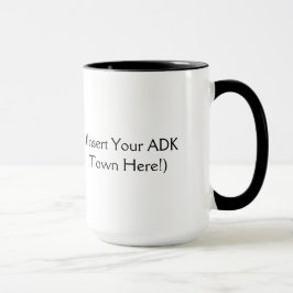 Adirondacksは呼んでいます-あなたのADKの町を挿入して下さい マグカップ