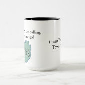 Adirondacksは呼んでいます-あなたのADKの町を挿入して下さい マグカップ (中央)