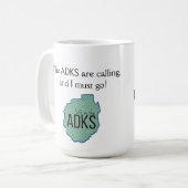 Adirondacksは-インド湖呼んでいます マグカップ (正面左)