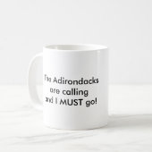 Adirondacksは- Adirondackの椅子呼んでいます マグカップ (正面左)