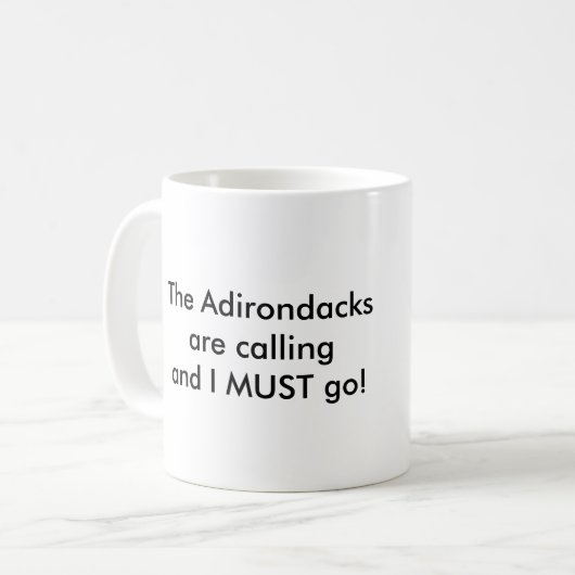 Adirondacksは- Adirondackの椅子呼んでいます マグカップ (正面左)