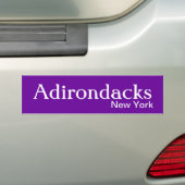 Adirondacks、ニューヨークのバンパーステッカー バンパーステッカー (車上)