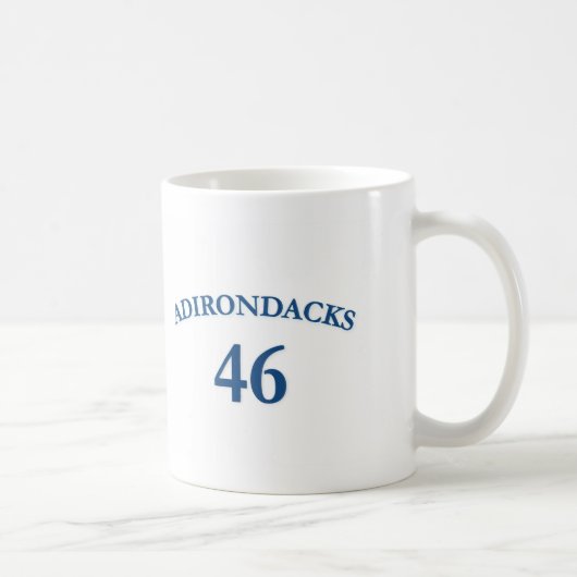 Adirondacks 46のクラシックで白いマグ コーヒーマグカップ (右)