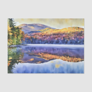Adirondacks in the fall Heart Lake Tissue Paper 薄葉紙