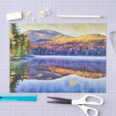 Adirondacks in the fall Heart Lake Tissue Paper 薄葉紙 (クラフト)