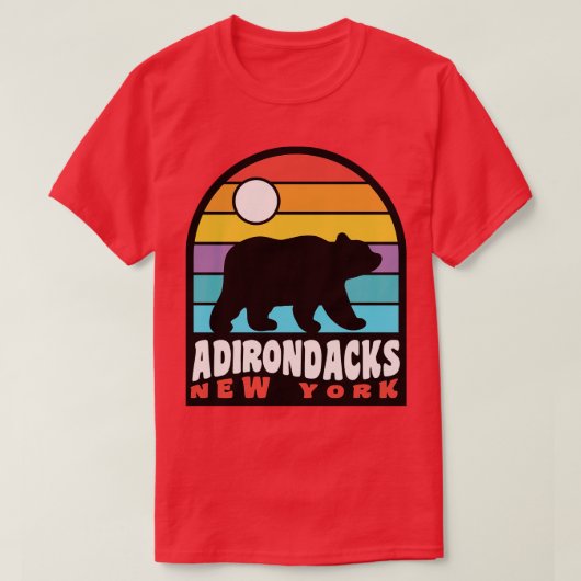 Adirondacks New York Adirondack山脈悪い Tシャツ (デザイン正面)