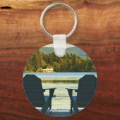 Adirondacks, NYのAdirondack Chairsから表示 キーホルダー (正面)