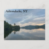 Adirondacks、NY湖と山のはがき ポストカード (正面)