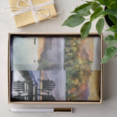 Adirondak fall Heart Lake watercolor tissue paper 薄葉紙 (ギフト)