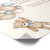 Adivina la comida para Bebe Baby Shower Boy ポスター (角)