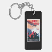 Adjudant Vincenot WWIの飛行船の昇進ポスター キーホルダー (正面左)