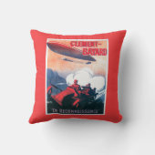 Adjudant Vincenot WWIの飛行船の昇進ポスター クッション (裏面)