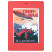 Adjudant Vincenot WWIの飛行船の昇進ポスター クリップボード (裏面)