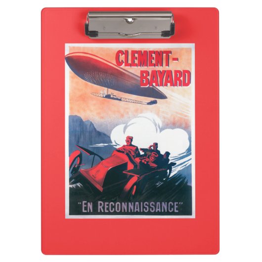 Adjudant Vincenot WWIの飛行船の昇進ポスター クリップボード (正面)
