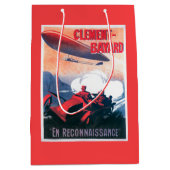 Adjudant Vincenot WWIの飛行船の昇進ポスター ミディアムペーパーバッグ (正面)