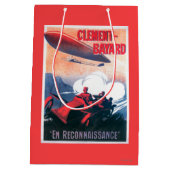 Adjudant Vincenot WWIの飛行船の昇進ポスター ミディアムペーパーバッグ (裏面)