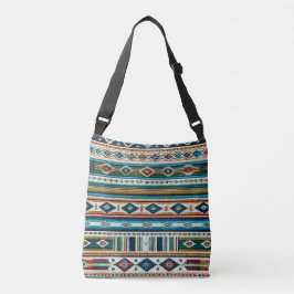 ADJUSTABLE TOTE "AGUA" メキシカンスタイルプリント クロスボディバッグ