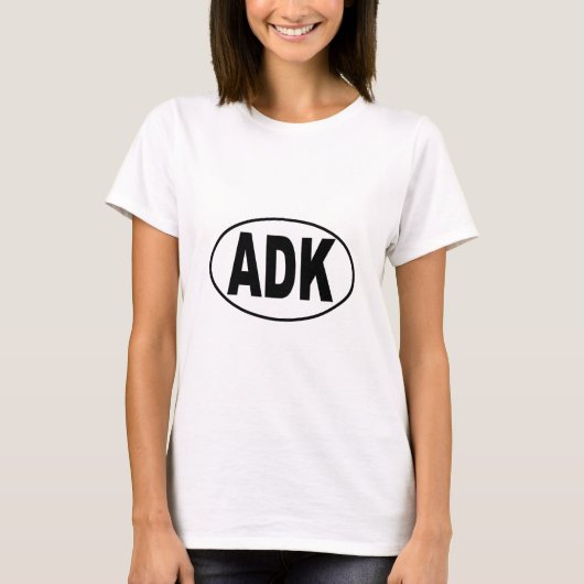 ADKのヨーロッパの楕円形 Tシャツ (正面)
