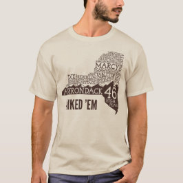ADK46ハイキング長袖Tシャツ(ブラウンロゴ) Tシャツ