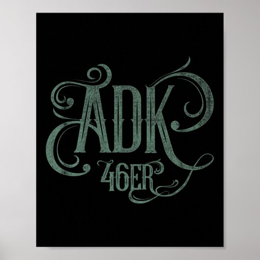 Adk 46er - Adirondack Mountains High Peaks  ポスター (正面)