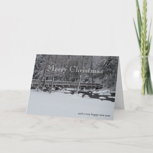ADKsのメリークリスマス…橋 シーズンカード (正面)