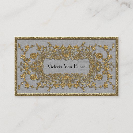 Adlamchelleの冬のエレガントなプロフェッショナル 名刺 (正面)